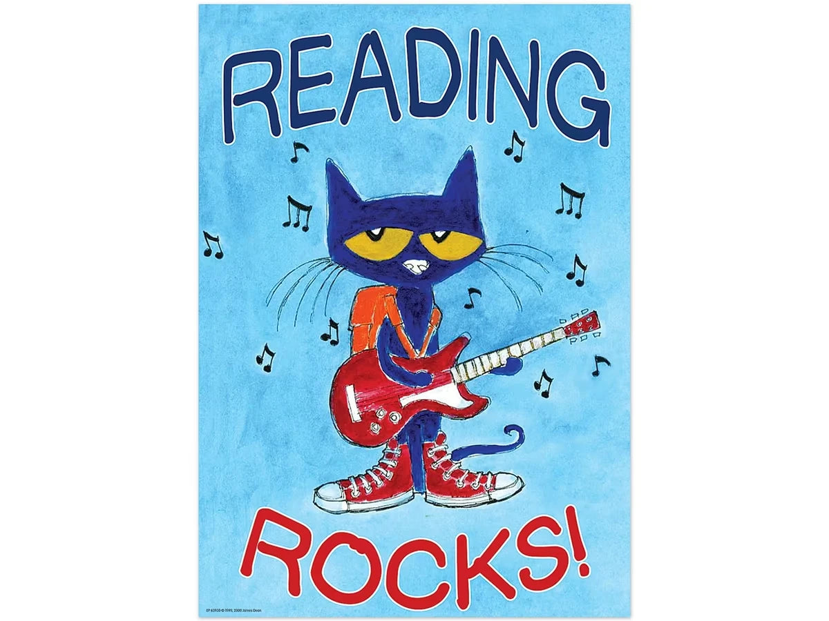 Pete the Cat® Reading Rocks Poster - US 3120