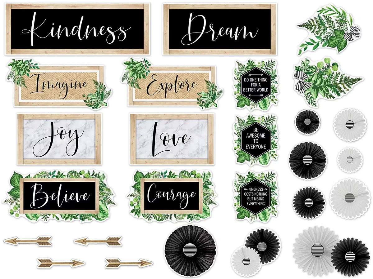 Simply Boho Motivational Bulletin Board Set - US 6889