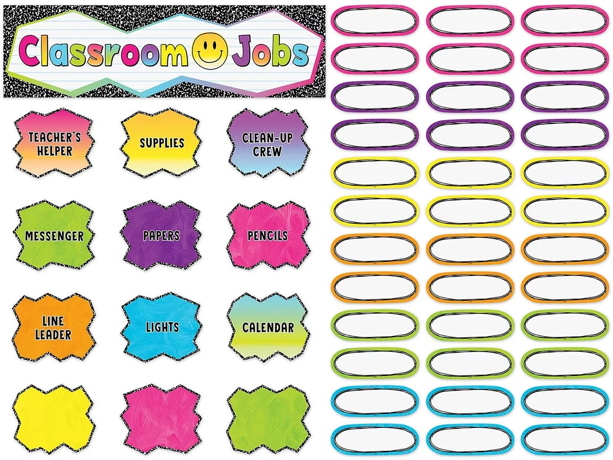 Brights 4Ever Classroom Jobs Bulletin Board Set - US 8144