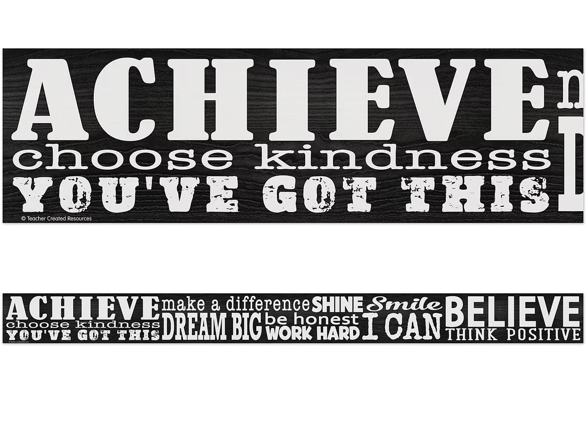 Modern Farmhouse Positive Sayings Border - US 4273