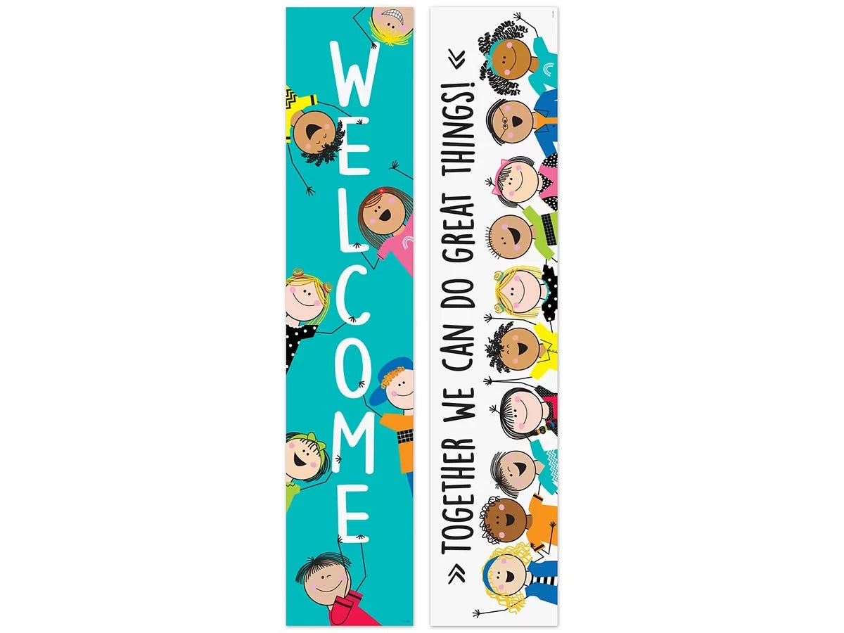Stick Kids Welcome Double-Sided Banner - US 8234