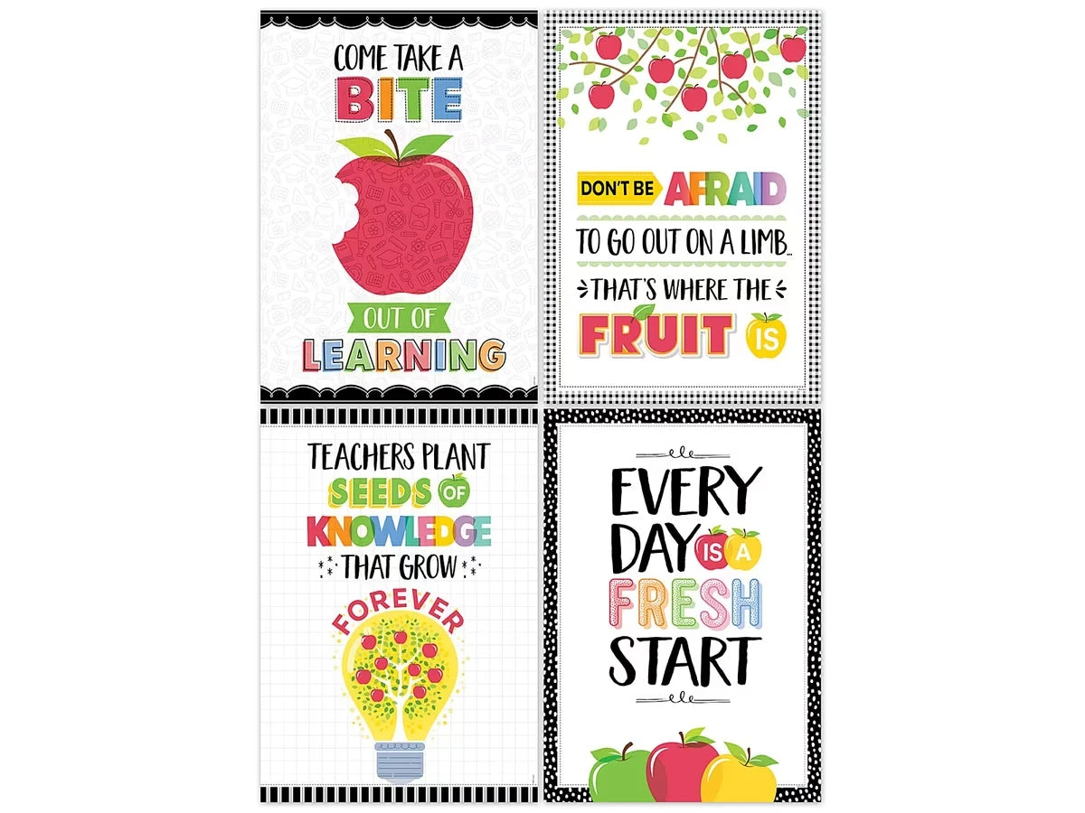 Apple Time Motivational Poster Pack - US 7162