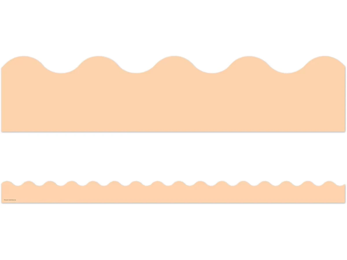 Pastel Pop Peach Scalloped Border - US 1902