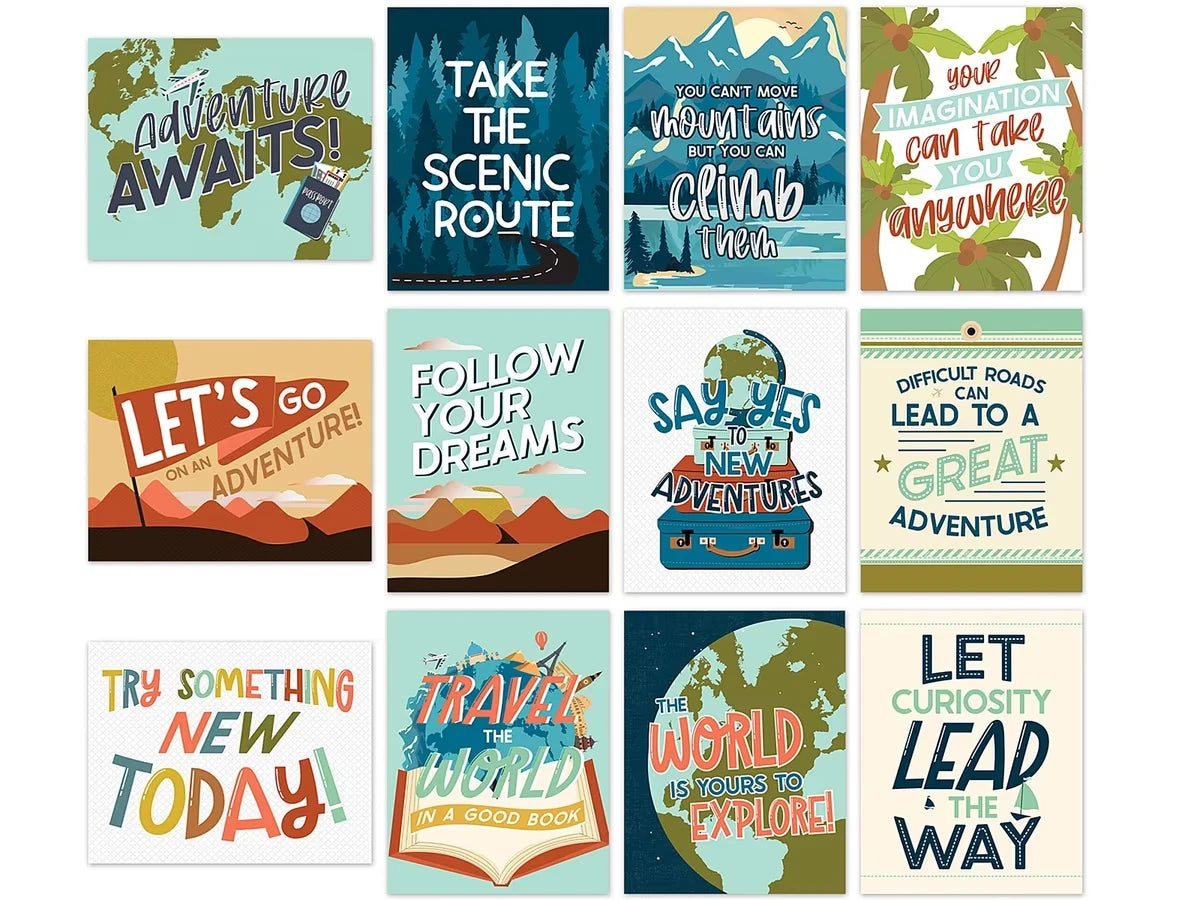 Let’s Explore Motivational Mini Poster Pack - US 4497