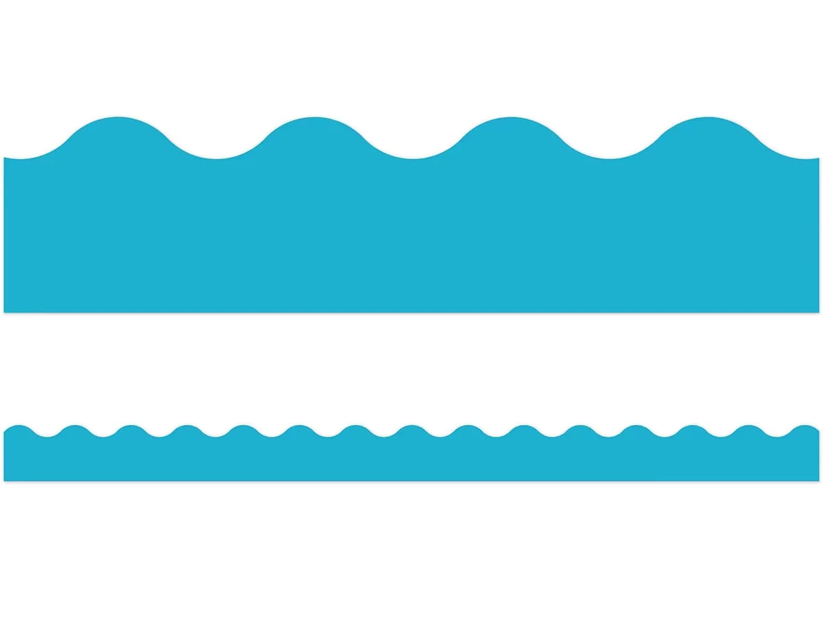 Sky Blue Scalloped Border - US 1007