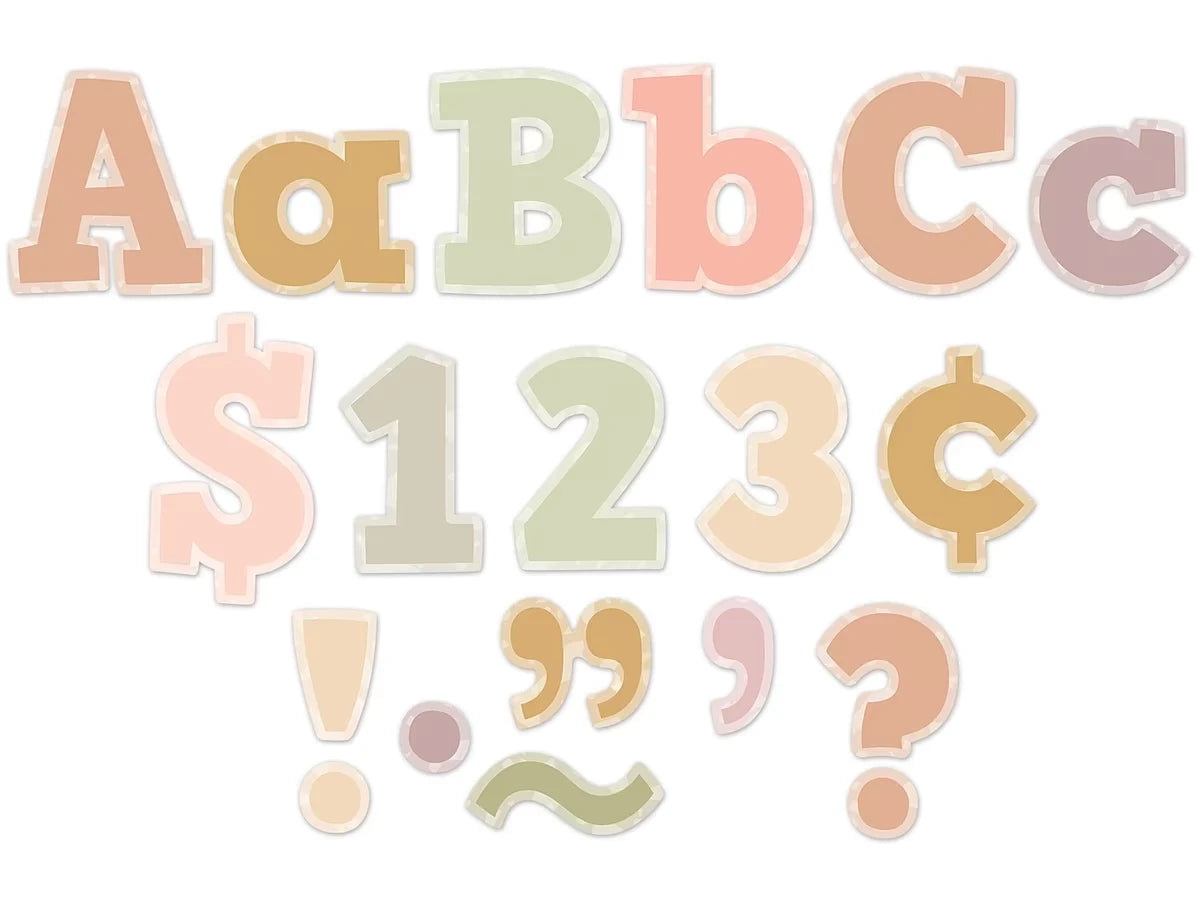 Terrazzo Tones 4" Punch-Out Letters - US 2584