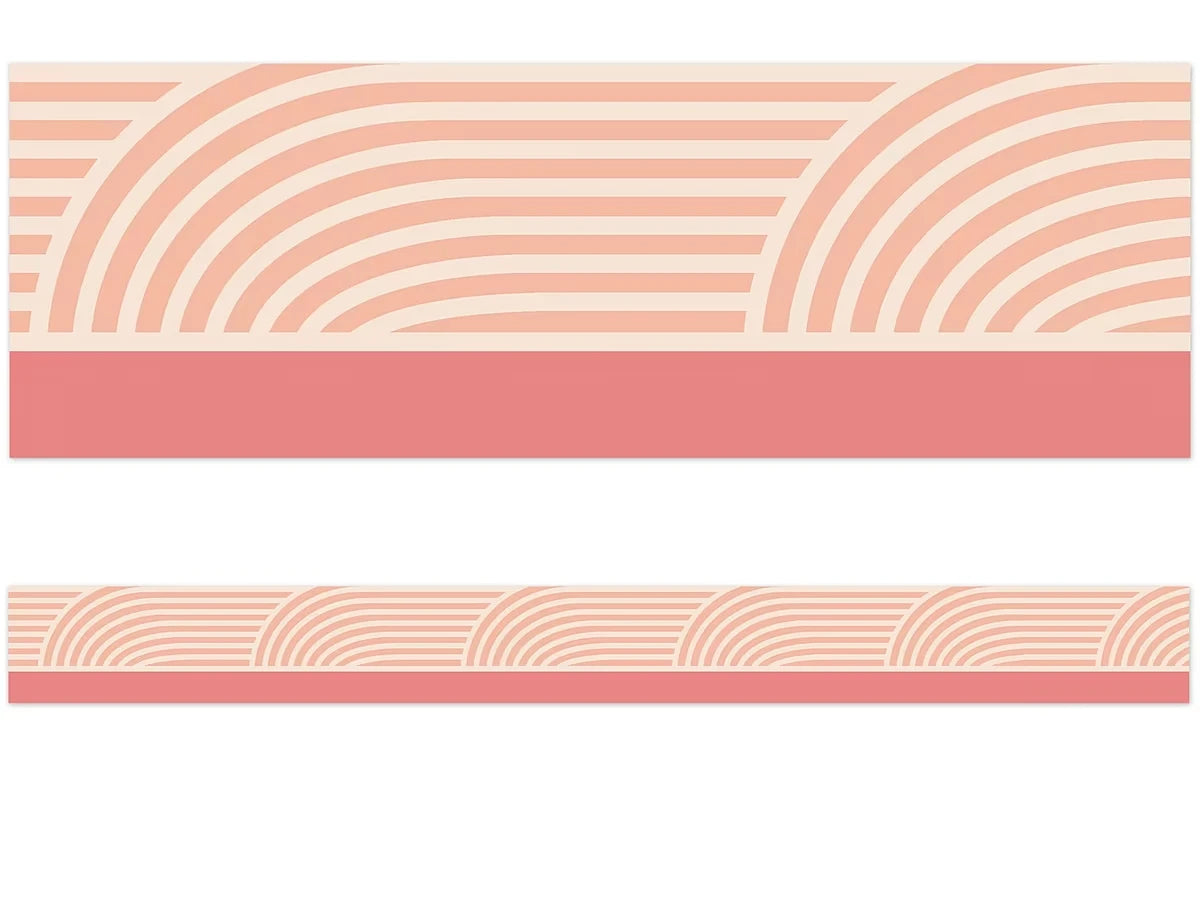 True to You Coral Wave Border - US 3787