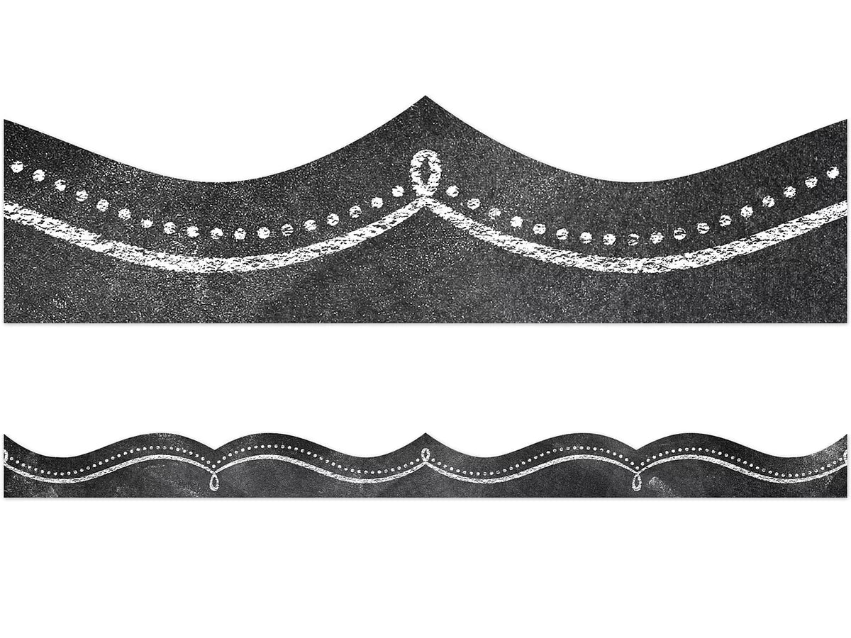 Chalk It Up! Dotted Swirl Border - US 6351