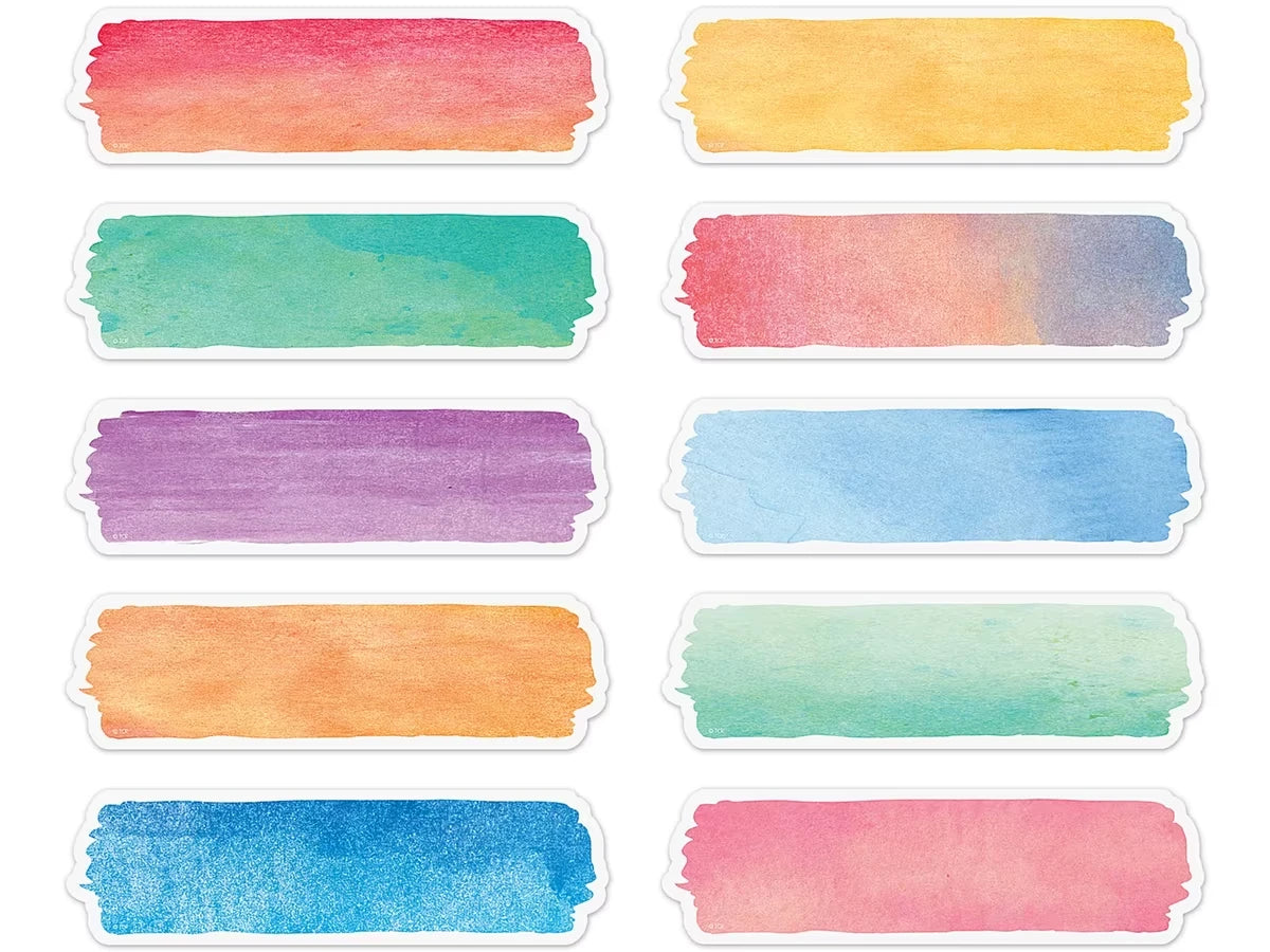 Watercolor Label Accents - US 2401