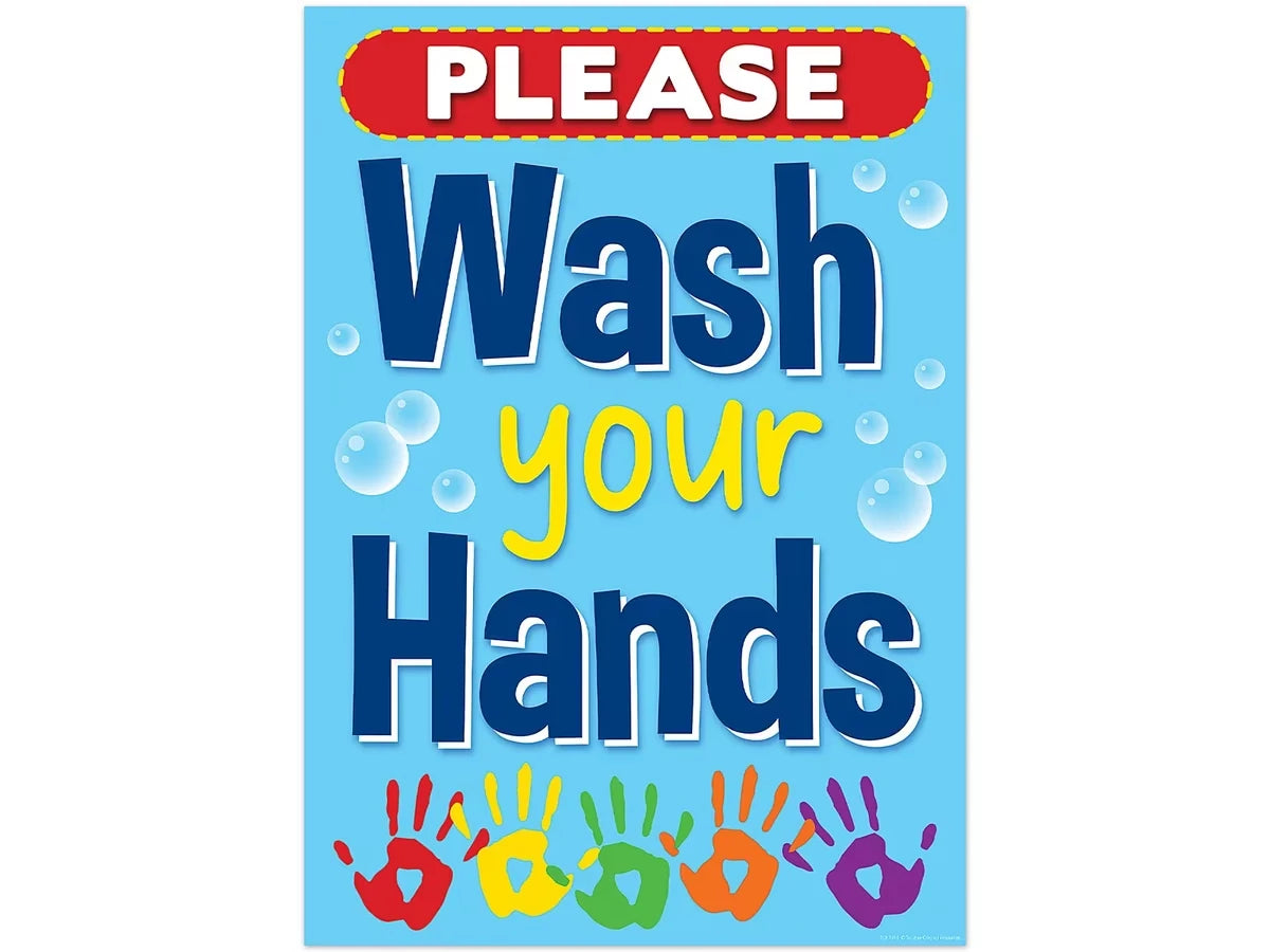 Please Wash Your Hands Poster - US 9165