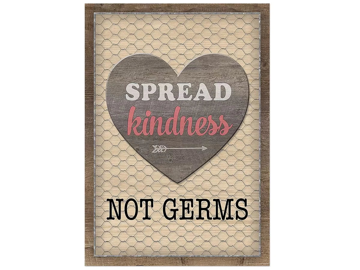 Home Sweet Classroom Spread Kindness Not Germs Poster - US 8746