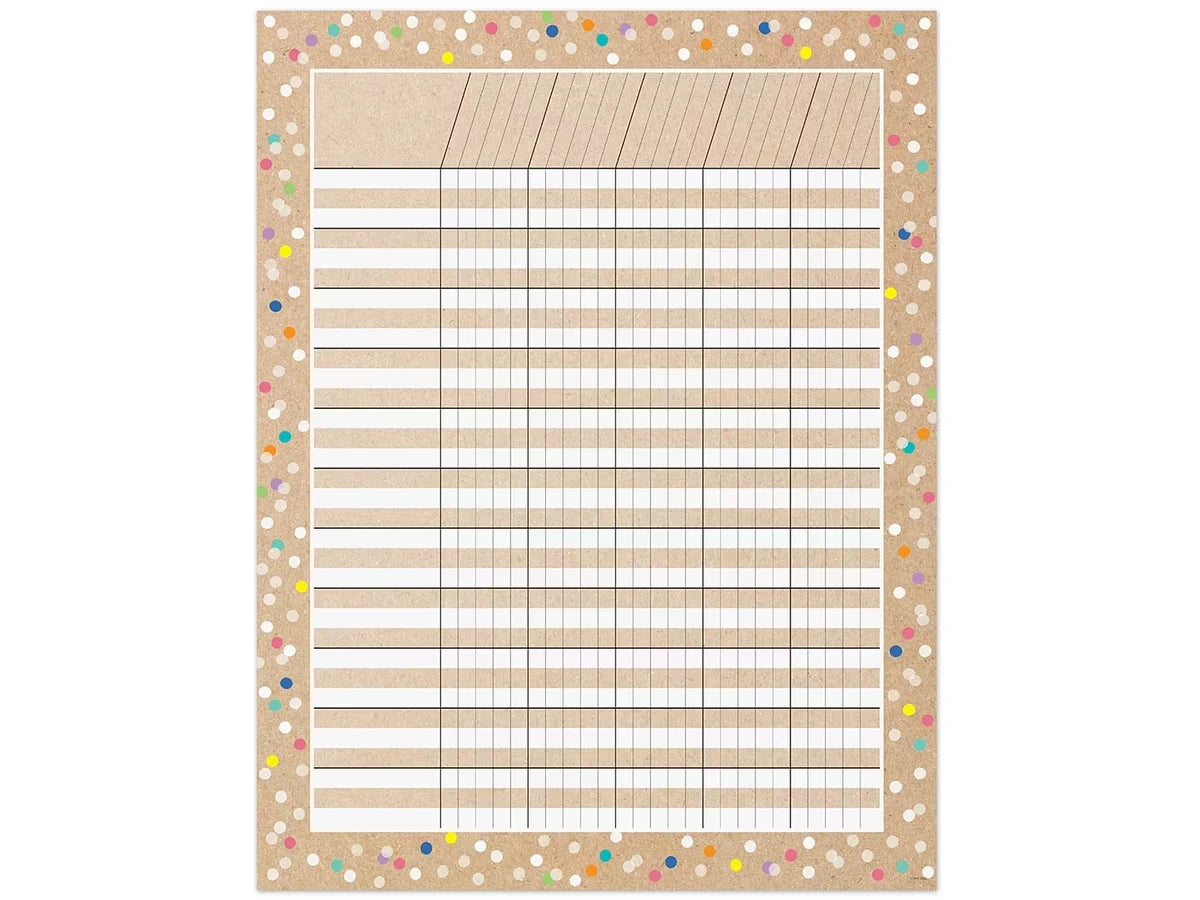 Krafty Pop! Incentive Chart - US 9001