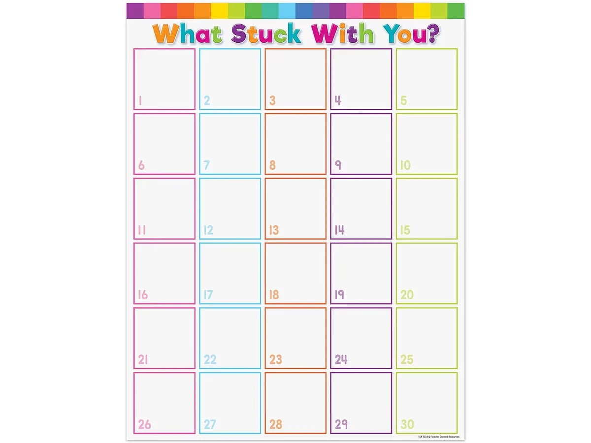 Colorful What Stuck with You Poster - US 6459