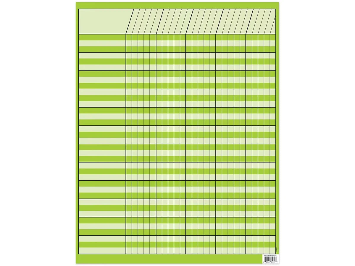 Lime Green Incentive Chart - US 9594