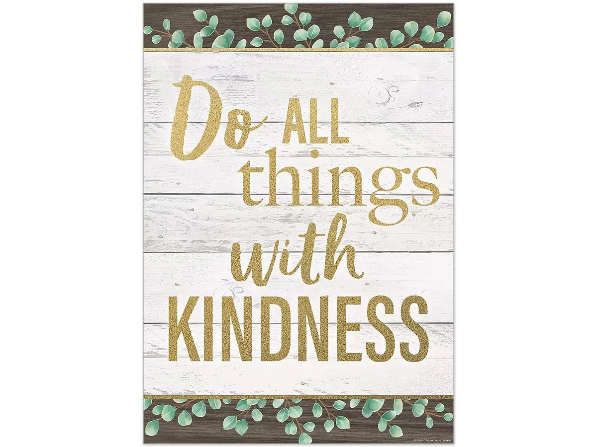 Eucalyptus Do All Things with Kindness Poster - US 8330