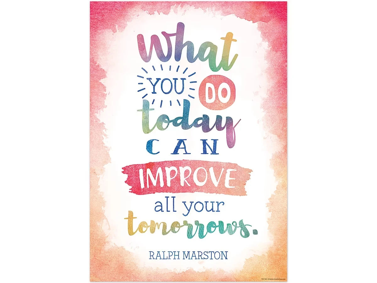 Watercolor What You Do Today Poster - US 7692