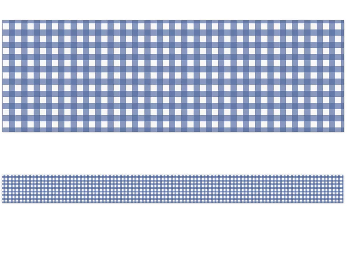Farmers Market Blue Checkered Border - US 7600