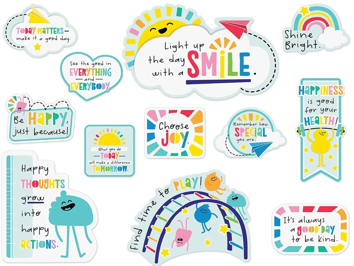 Happy Place Motivational Bulletin Board Set - US 3942