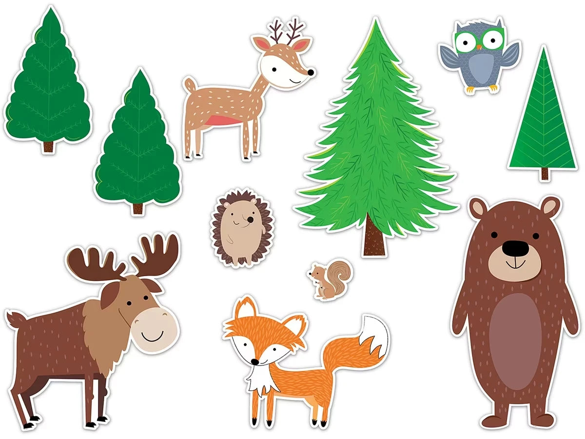 Woodland Friends Jumbo Animals Bulletin Board Set - US 6089