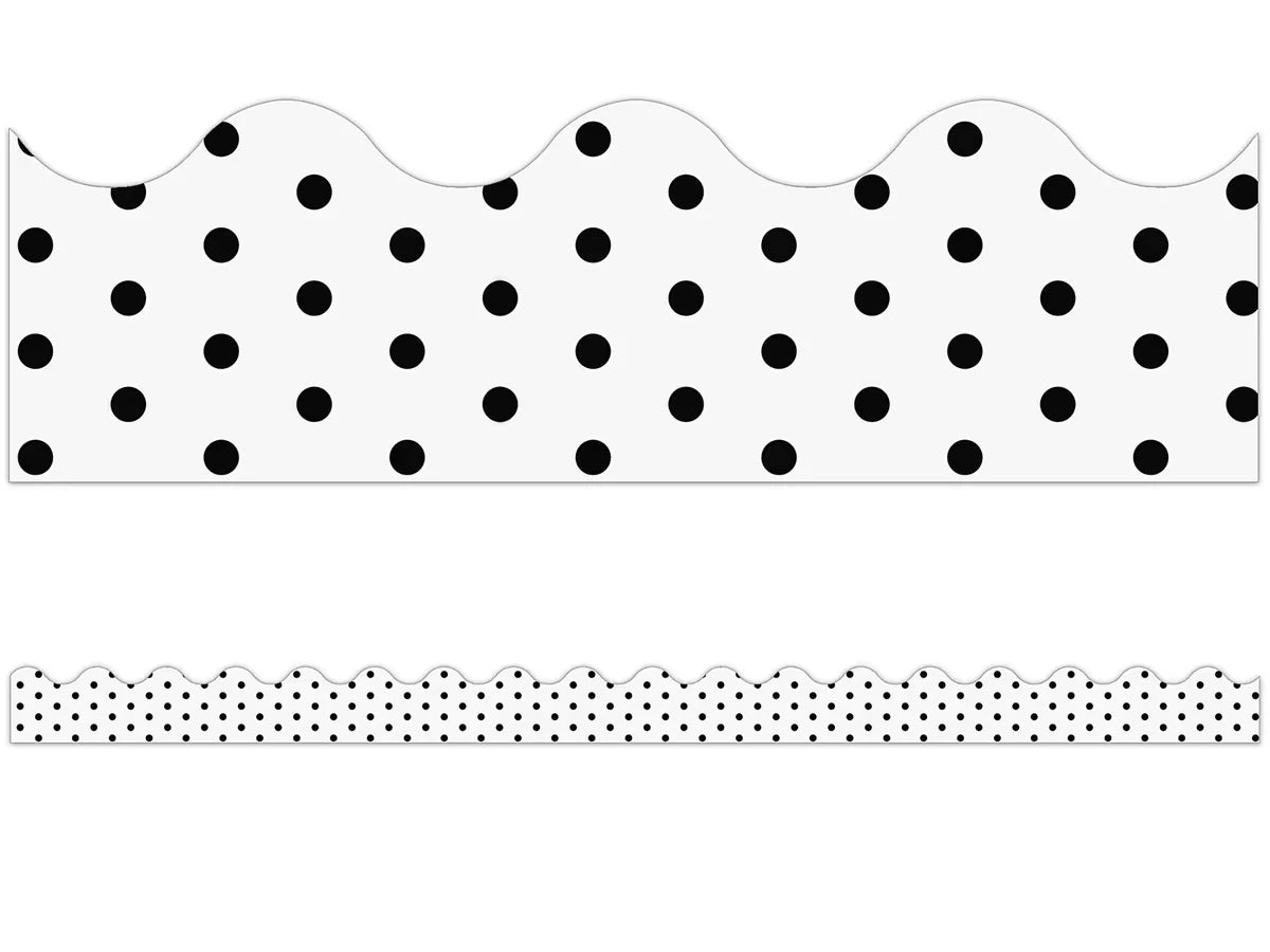 Industrial Chic Polka Dot Scalloped Border - US 8702