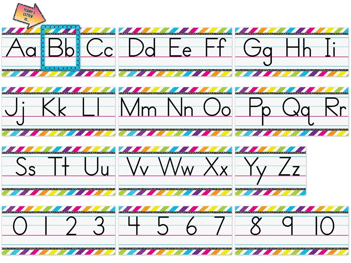 Brights 4Ever Traditional Manuscript Bulletin Board Set - US 6113