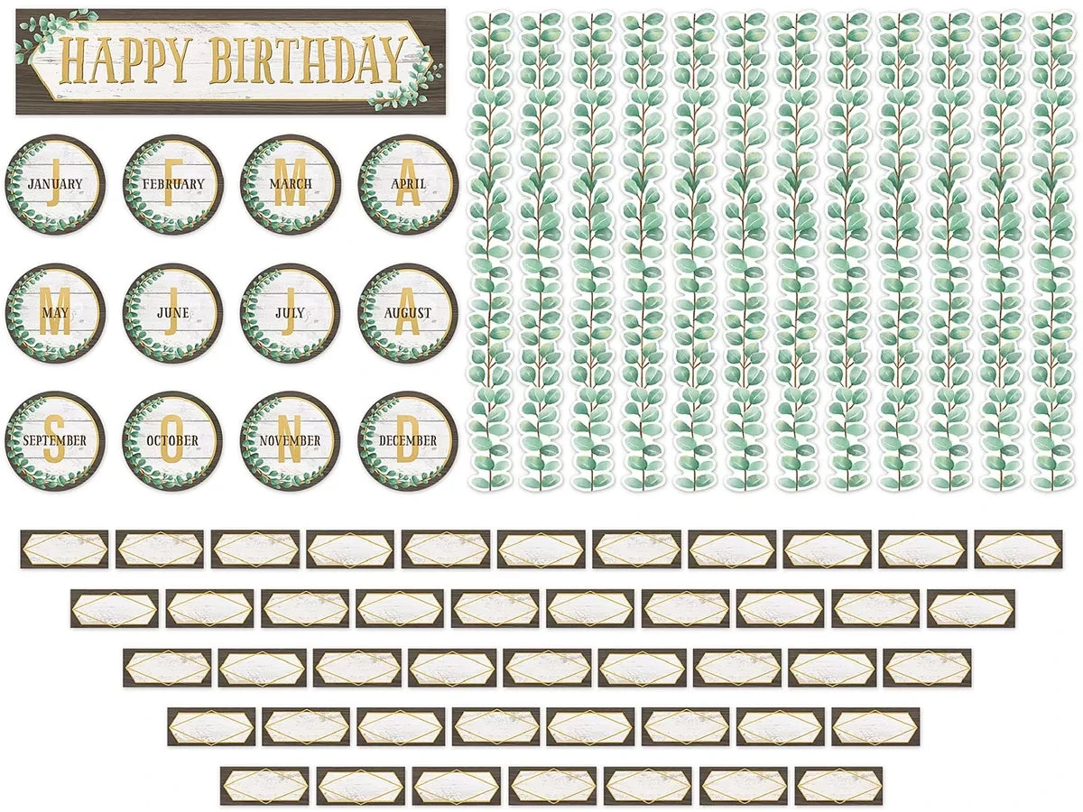 Eucalyptus Birthday Bulletin Board Set - US 5420