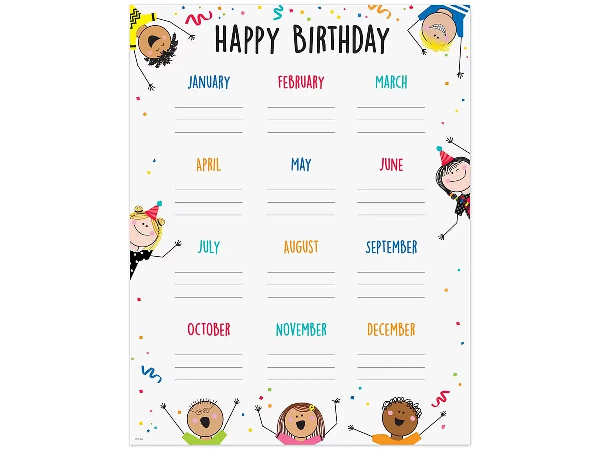 Stick Kids Birthday Poster - US 5313