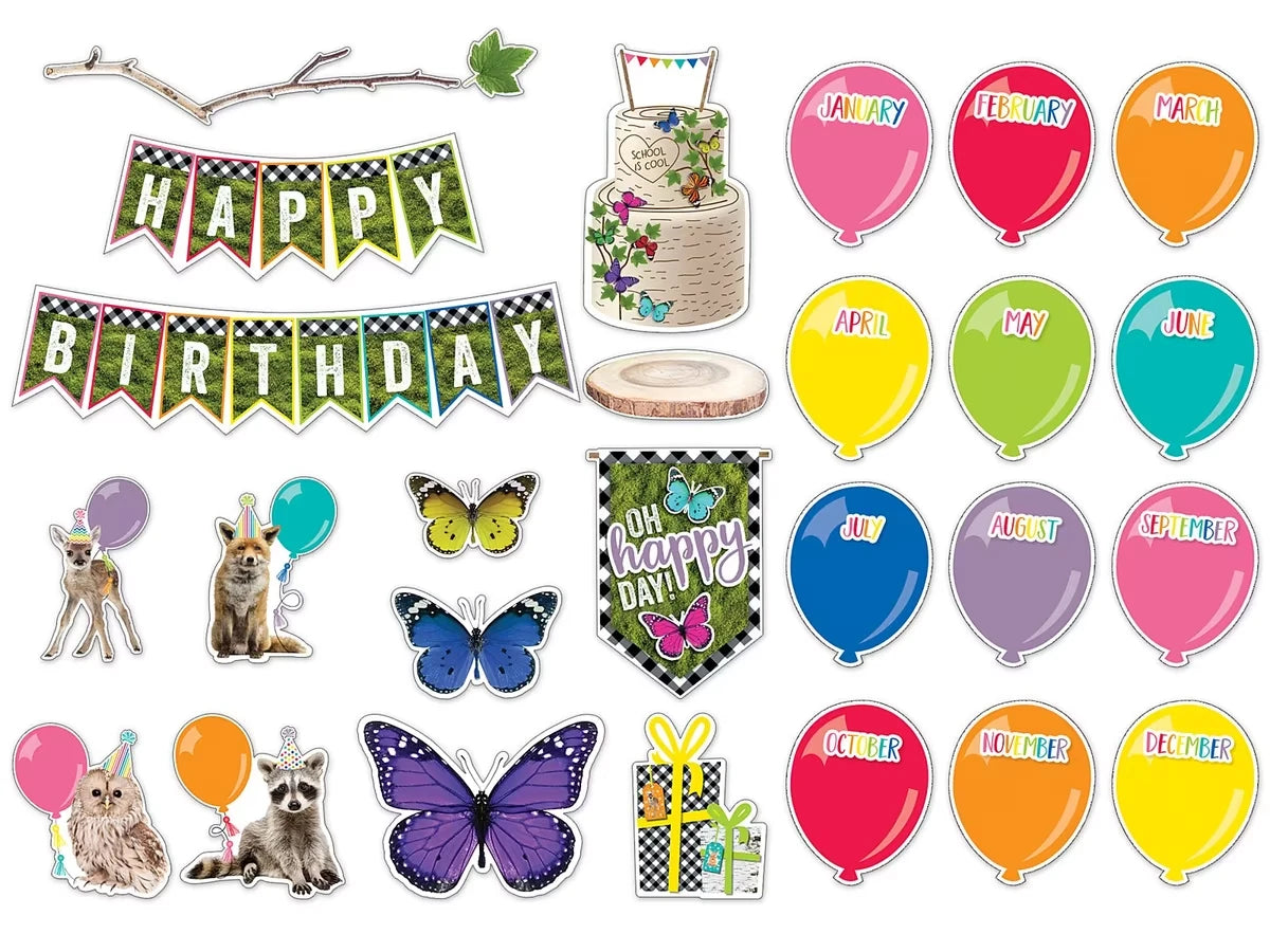 Woodland Whimsy Birthday Bulletin Board Set - US 8676