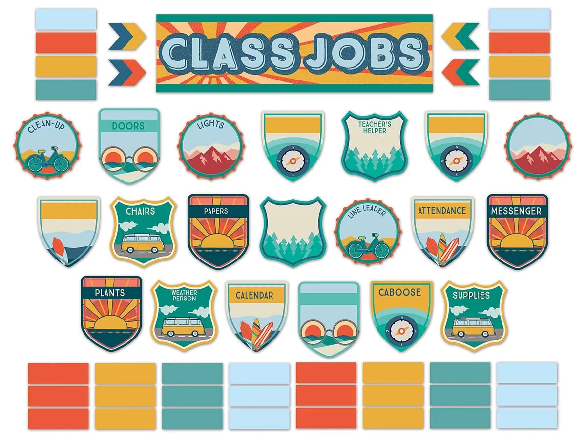 Adventurer Classroom Jobs Bulletin Board Set - US 2312