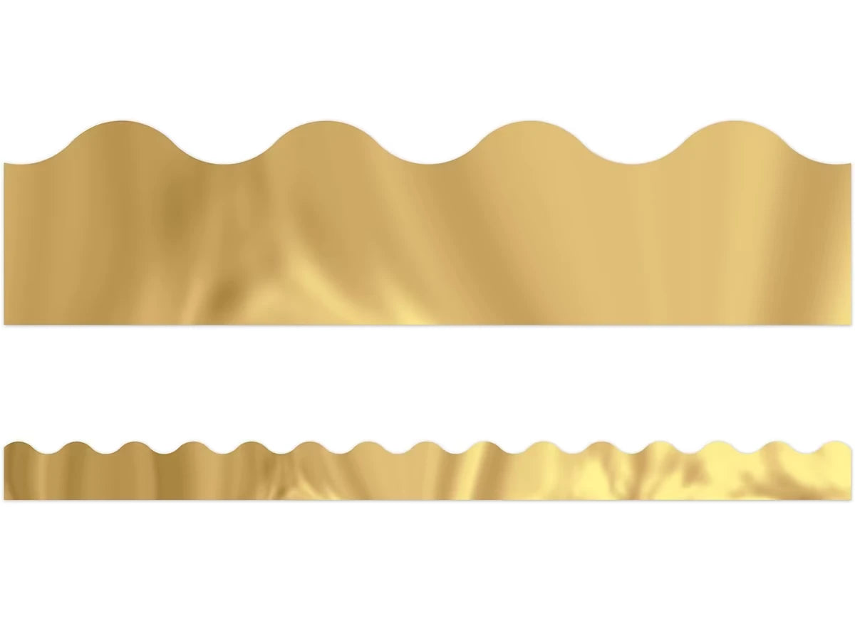 Gold Metallic Scalloped Border - US 8627