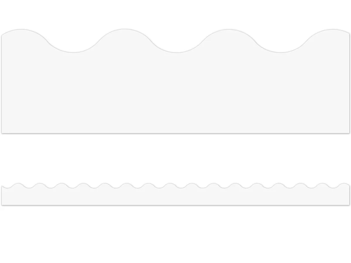 Bright White Scalloped Border - US 5636