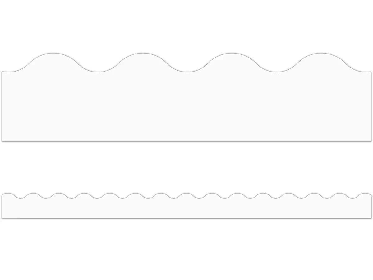White Scalloped Border - US 3048