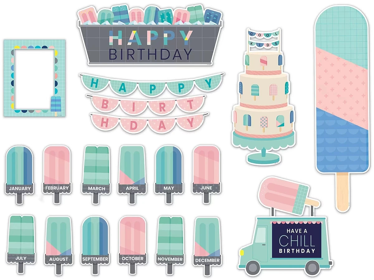 Calm & Cool Birthday Bulletin Board Set - US 5317