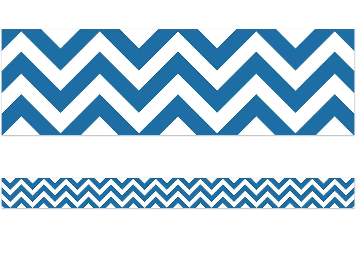 Blue Chevron Border - US 3240