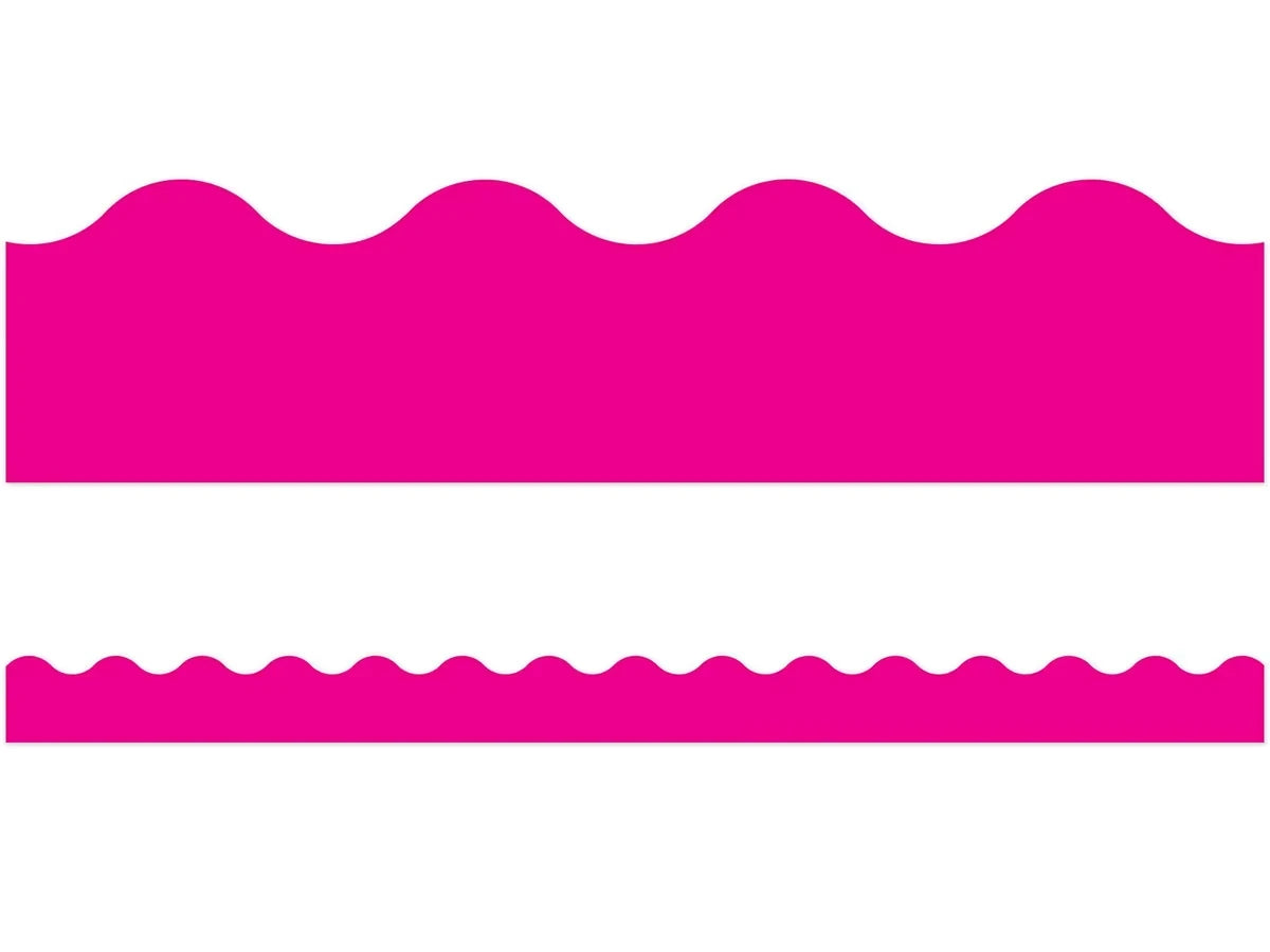 Hot Pink Scalloped Border - US 4861