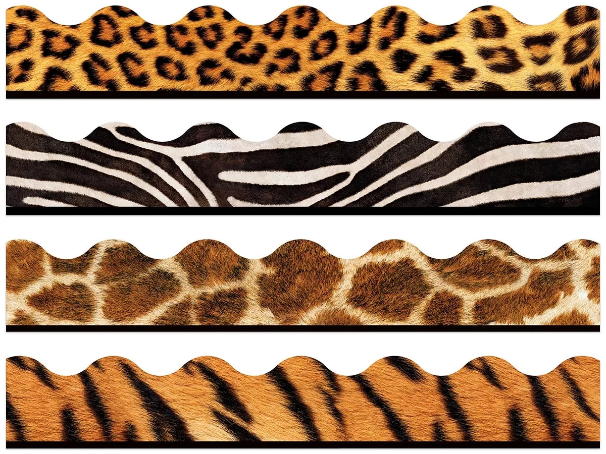 Animal Print Scalloped Borders - Variety Pack - US 8179