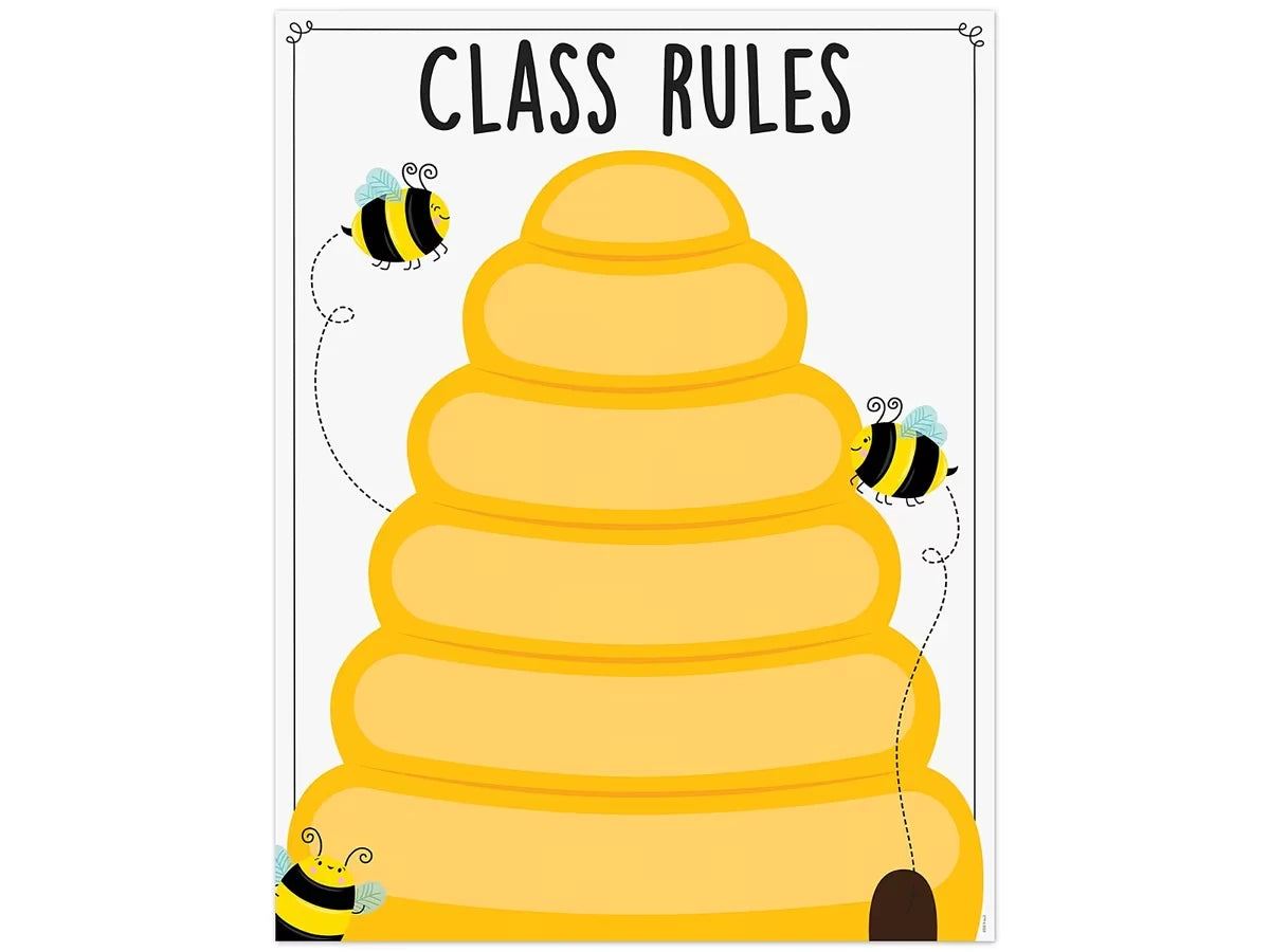 Busy Bees Classroom Rules Poster - US 1144
