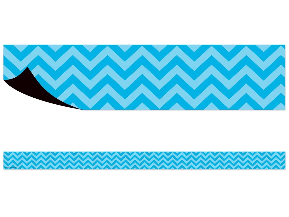 Aqua Chevron Magnetic Border - US 3052