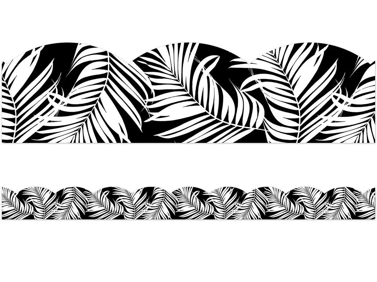 Simply Boho Leaf Scalloped Border - US 9606