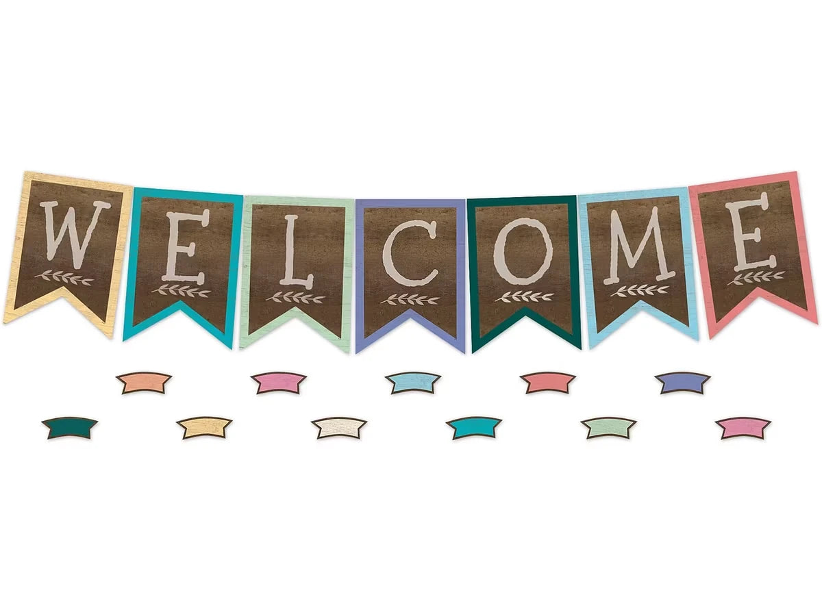 Home Sweet Classroom Welcome Pennant Bulletin Board Set - US 3499