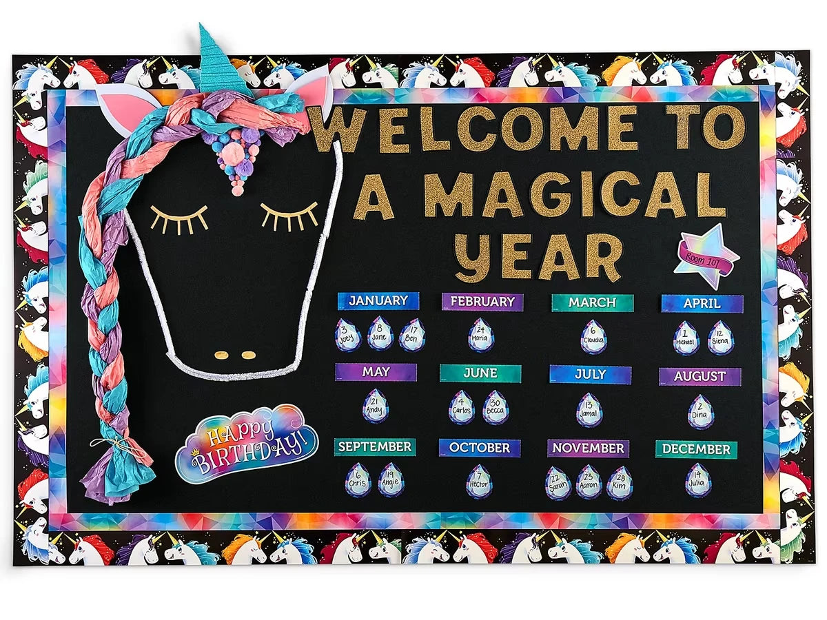 Mystical Magical Unicorn Border - US 8185