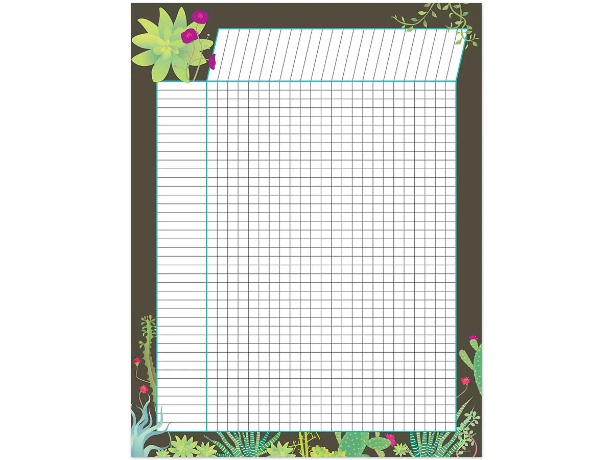 Petals & Prickles Chocolate Incentive Chart - US 6673