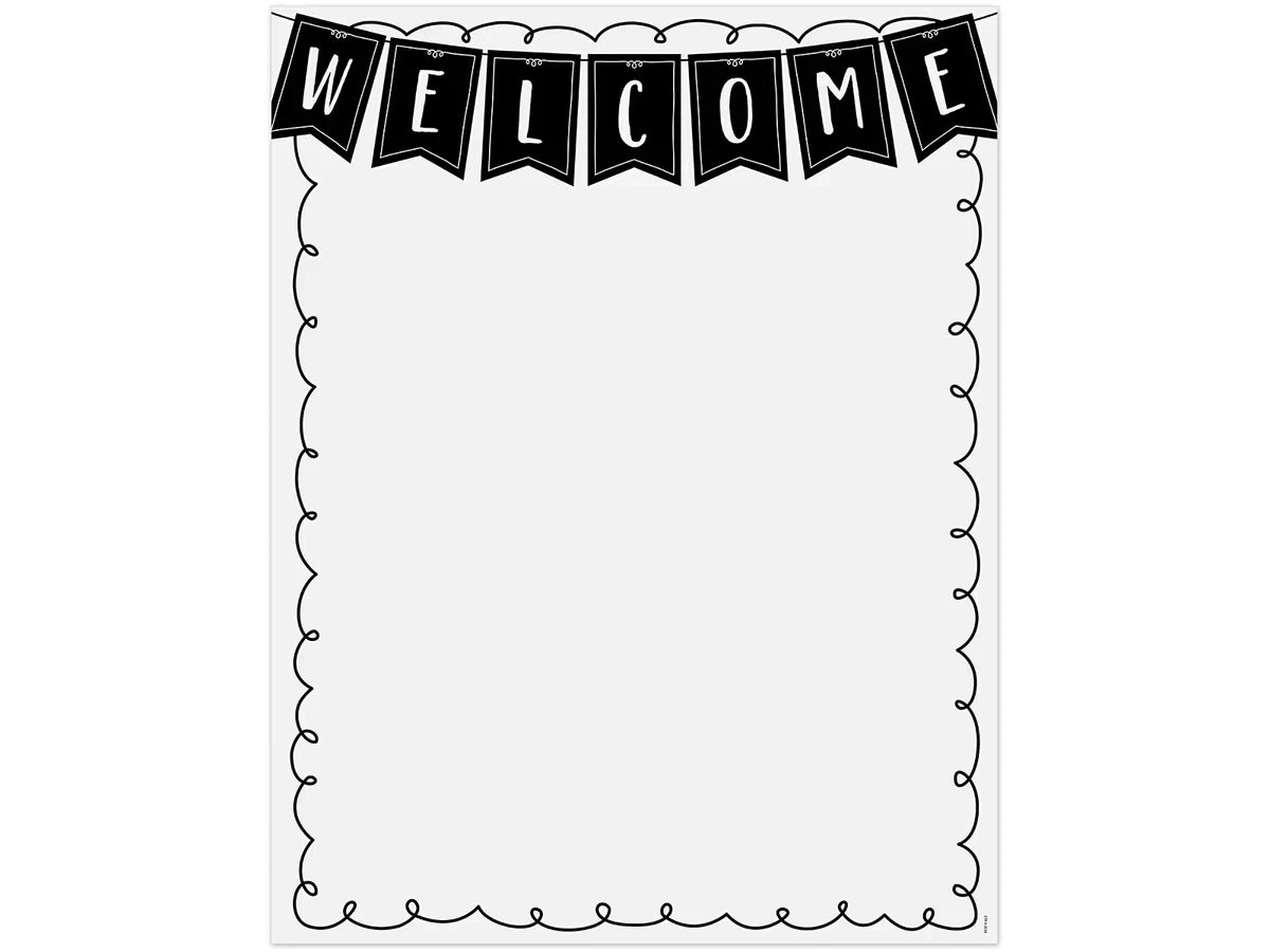 Black & White Welcome Poster - US 2336