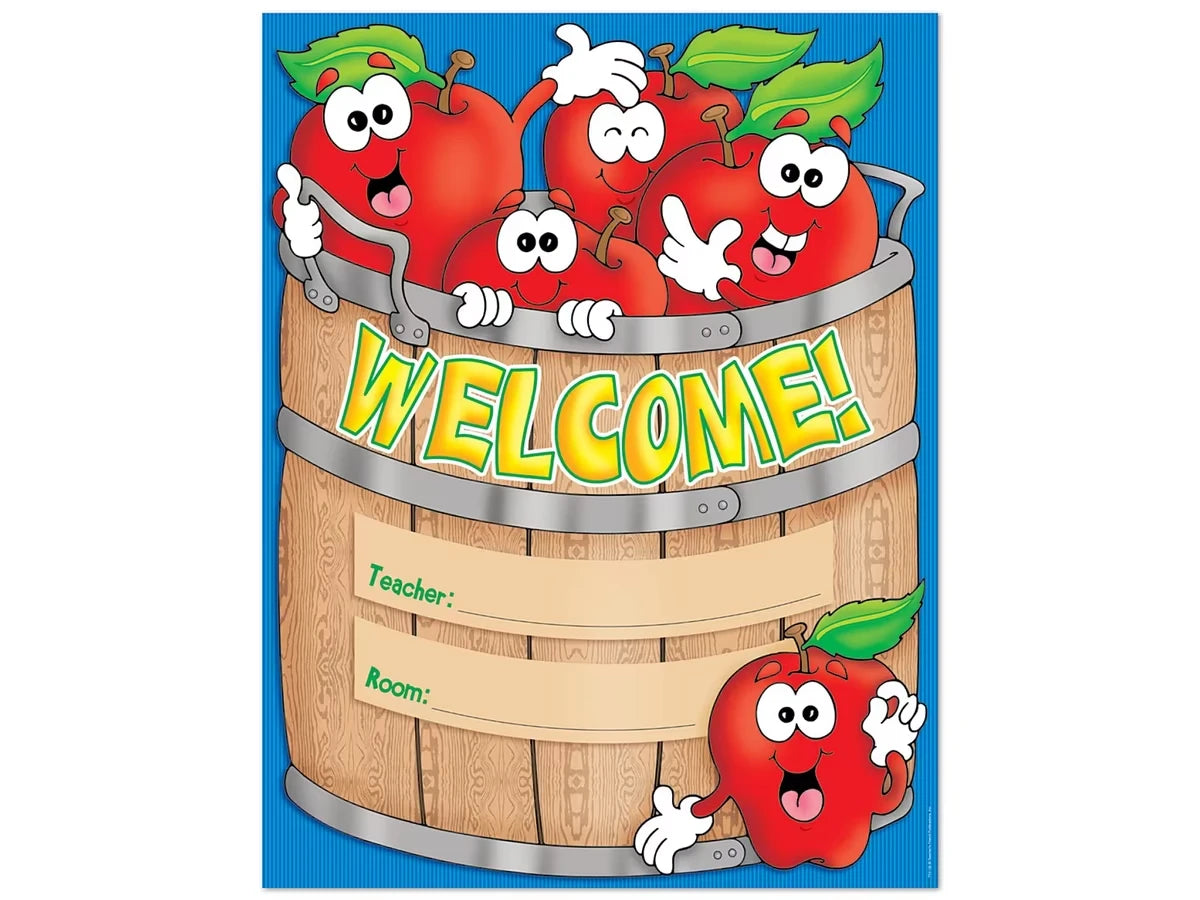 Basket of Apples Welcome Poster - US 3995