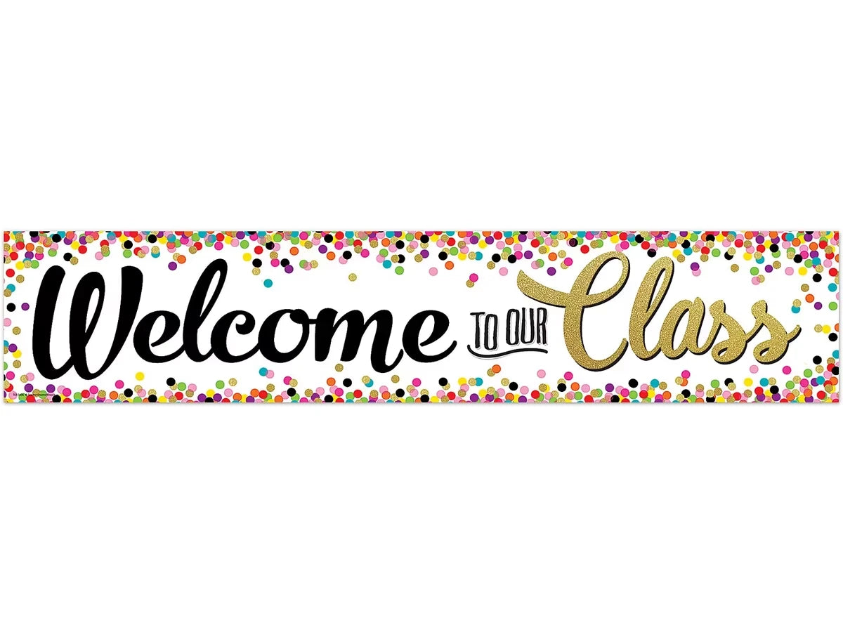 Confetti Welcome Banner - US 2178