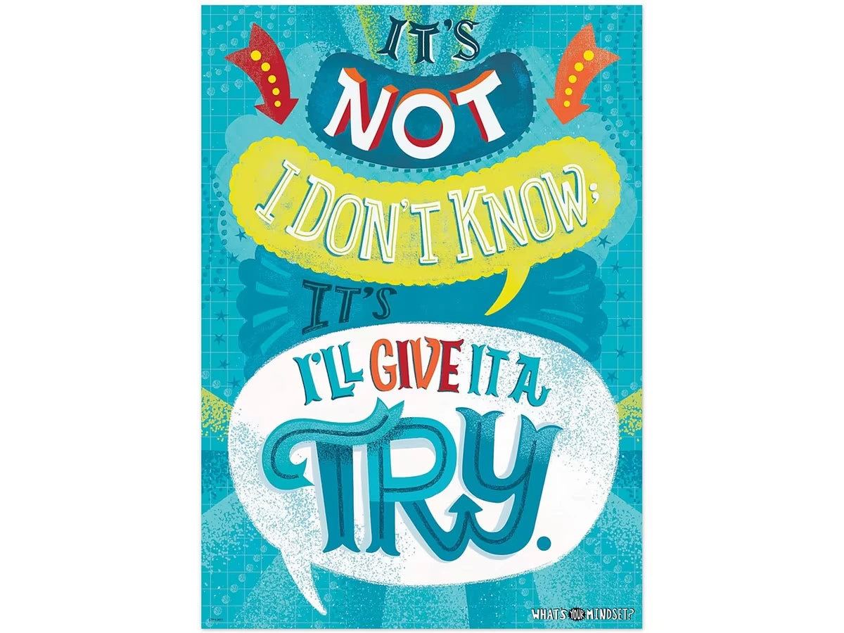 Growth Mindset I’ll Give It a Try Poster - US 8151