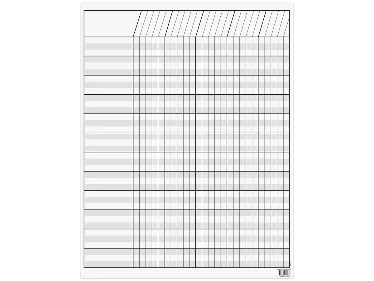 White Incentive Chart - US 8782