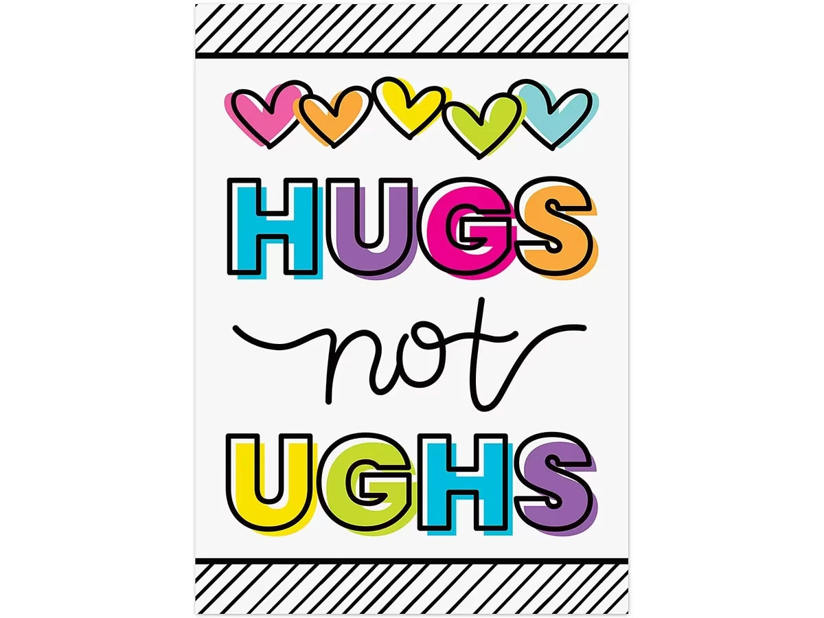 Kind Vibes Hugs Not Ughs Poster - US 7970