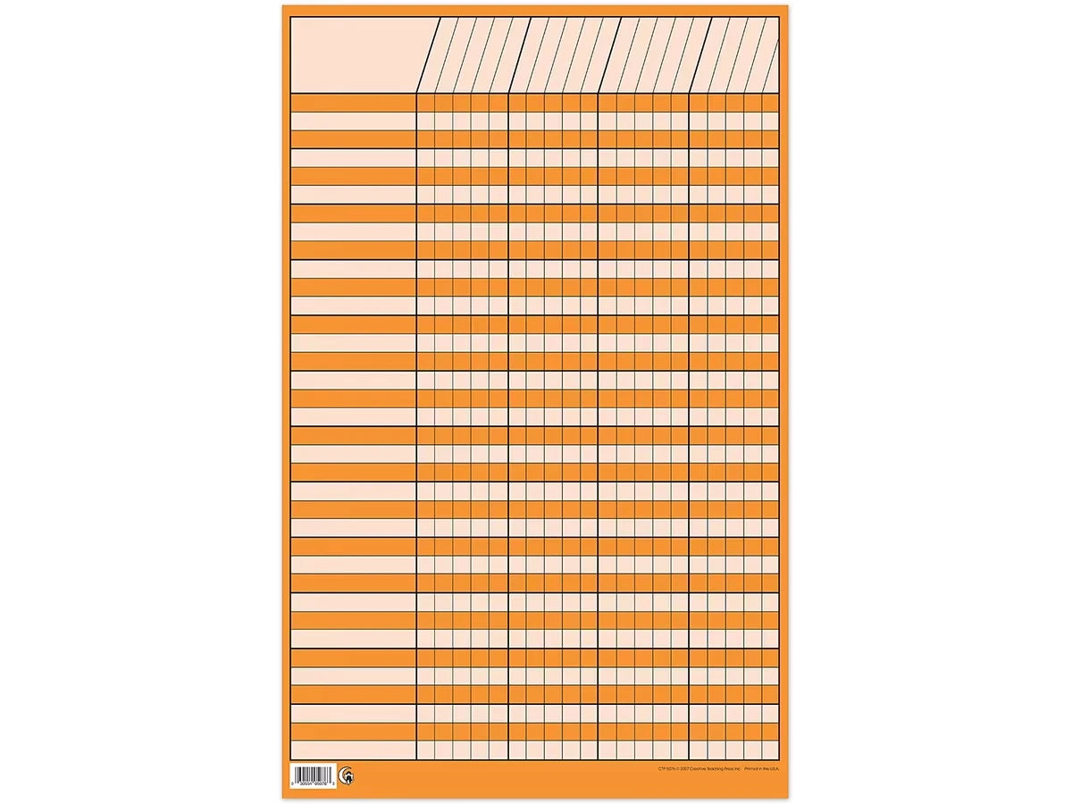 Orange Small Incentive Chart - US 8428