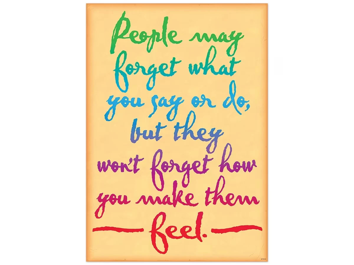 People Won’t Forget How You Made Them Feel Poster - US 7615